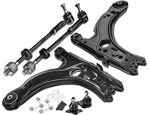 Frankberg 6x Querlenker Traggelenk Spurstange Vorne Kompatibel mit A3 8L1 1.6L-1.9L 1996-2003 Leon 1M1 1.4L-2.8L 1999-2006 Golf IV 1J1 1.4L-2.8L 1999-2005 New Beetle 1C1 9C1 1999-2010