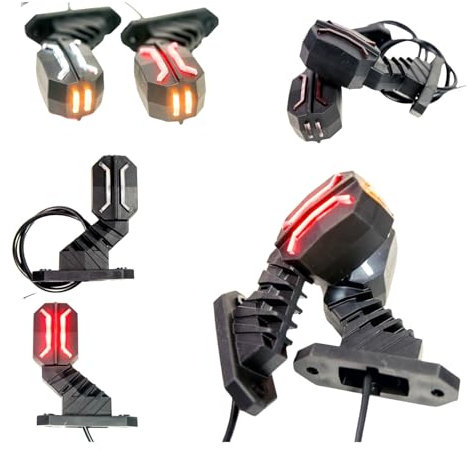 Web Truck 2 x LED Gummi Begrenzungsleuchte Seitenleuchte modern 12V 24V mit E-Prüfzeichen Positionsleuchte Auto LKW PKW Wohnwagen KFZ Lampe Leuchte Licht Weiß Rot Orange