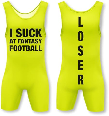 TrophySmack Loser Singlet, Embarrassing Loser Award, Bright Yellow, XLarge