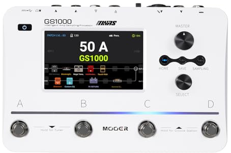MOOER GS1000 AI Guitar Multi-Effect Processor Amp Sampling