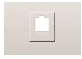 Bjc - 21795 tapa toma telef. rj11 y conector rj45 coral blanco Ref. 6530510246