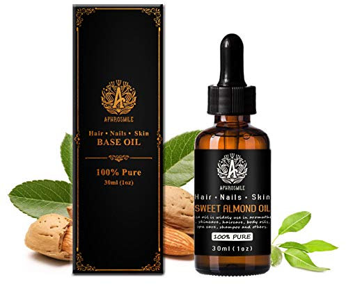 100% reines süßes Mandelöl für Massage, 30ml Trägeröl - süßes Mandelöl für die Hautpflege, 1oz Basisöl - süßes Mandelöl für die Haarpflege