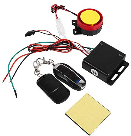 Alarma Moto + Akozon Control Remoto De Alarma De Motocicleta De Seguridad De Alarma De Coche Moto Bicicleta Antirrobo De Alarma De Seguridad A Distancia 12V