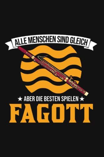 Fagott Notizbuch: Fagott Geschenk Fagottist Fagottspieler / 6x9 Zoll / 120 karierte Seiten