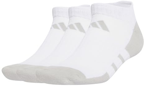 adidas Unisex ESSENTIALS CLIMACOOL LOW CUT 3PP, White/Grey Two, 8.5-10