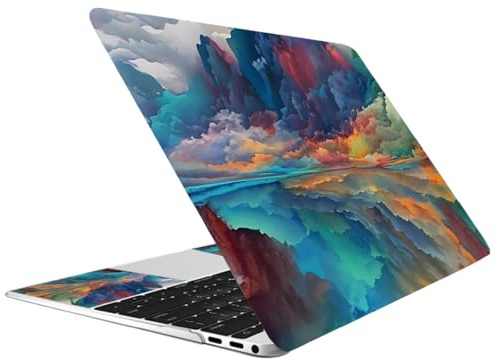 CREATCABIN Adesivo per Laptop Mountain Skin Sticker Decal Netbook Skin Sticker Notebook Art Decal 12 13 133 14 15 154 156 Universale Cover Protettiva Laptop Impermeabile graffio Rimovibile