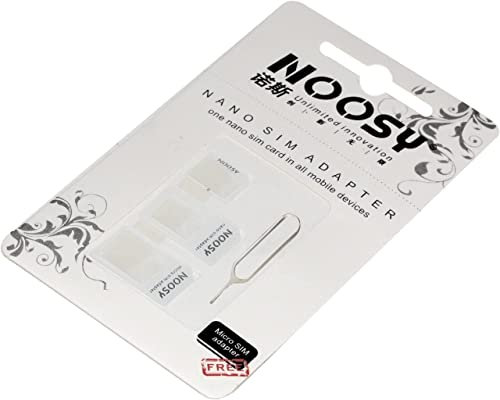 Adaptateur Convertisseur Kit 4 en 1 | Carte Nano SIM Micro Standard | Outil d’Éjection | iPhone iPad tablettes Mobile Android Smartphones