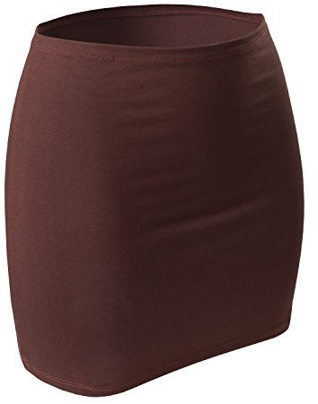 CFLEX Dam Variotube-njurvärmare, skjortförlängning, minikjol av bomull, Kastanj, XL/XXL