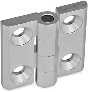 Ganter Normelemente GN 237-AL-30-30-A-EL 237-AL-30-30-A-EL-Scharniere, eloxiert, naturfarben, Länge l1: 30mm Länge l2: 30mm