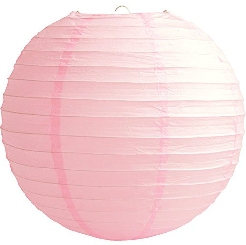 Matissa 10(25CM) Pack of 6 Paper Lantern Wedding Party Decoration Craft Lamp Shade (Baby Pink)