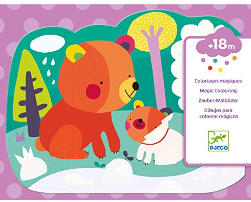 DJECO Couleur Magique cachée dans la forêt (39064), Multicolore, S (1)