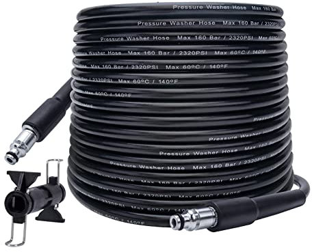 Bear Force - Manguera de Repuesto para hidrolimpiadora 10 m, Compatible con Bosch, Algunas de Black & Decker/Annovi Reverberi AR/Michelin/Stanley/Makita/Mac Allister Limpiadoras de Alta presión