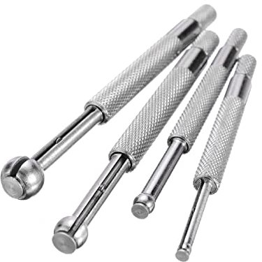 4 Pcs Full Round Bore Gauge, 3-13mm Small Hole Gauge Set, Telescoping Full Round Spherical Shaped Hardened Bore Gauge