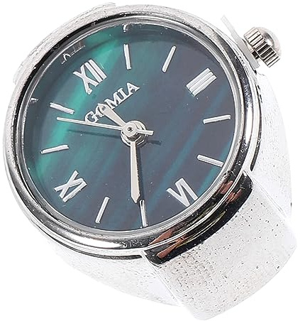 OATIPHO Reloj de Anillo para Mujer Mini Aleación de Zinc y Color Plata, Elegante y Moderno para Uso Formal y Cotidiano, Relojes Precisos y Fáciles de Llevar