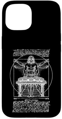 DJ Giradischi Vitruviano Uomo Leonardo Da Vinci Club Music Custodia per iPhone 15