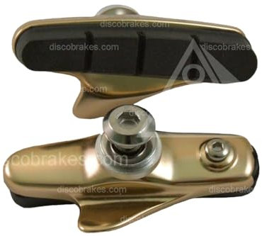 Ti eloxierte Kartuschenschuhe kompatibel mit Shimano 105 Straßenbremsen, BR-5600 R55C2 BR5600 Pad, Titan-Finish ab DiscoBrakes