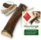 ChronoBalance® XL - Hirschgeweih für Hunde – 1er Set Halbierte Kauspielzeuge, 100% Natürliches Kauknochen Hundespielzeug zur Zahnpflege, Nachhaltige Hunde Kauartikel ohne Chemie