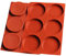 OUKEYI 2 Pack 6-Cavity Large Cake Molds Silicone Round Disc Resin Coaster Mold Non-Stick Baking Molds, Mousse Cake Pan,Chocolate CakePie Custard Tart Muffin Sandwiches Eggs Bakeware