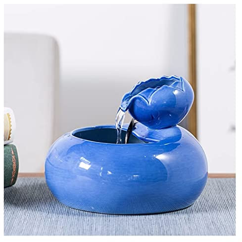 ULTRAWAVE Piccola Fontana Fontana da Tavolo in Ceramica Fontana da Tavolo for Interni for Decorazioni for Interni ed Esterni Ufficio da Tavolo, L 7,6 x L 7,6 x A 5,9 Fontana Interna (Color : A)