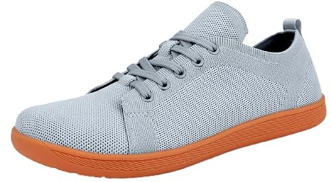 Zapatos casuales con tejido de mosca para hombre, zapatos descalzos con punta ancha, antideslizantes, transpirables, ligeros, deportivos Zuecos Cocinero Hombre Zapatos Deportivos Mujer Ofertas