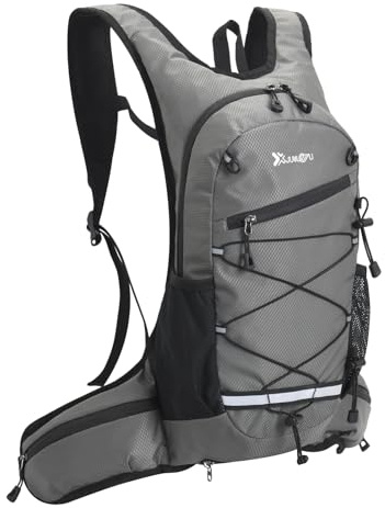 Azarxis Mochila Hidratación Ligera Chaleco de Hidratación Hombres Mujeres Chaleco Running para Correr Ciclismo Running Deportes (Gris, Talla única)