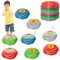 Mostop 8pcs Music & Light up Stepping Stones for Kids,Non-Slip Stackable Balance Blocks Toy,Obstacle Course Indoor Outdoor Toddlers Sensory Play Equipment Toys,Gifts for Boys and Girls