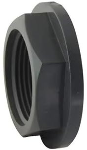 Contre-écrou à plateau en polypropylène pour bobine filetée, 15x21.