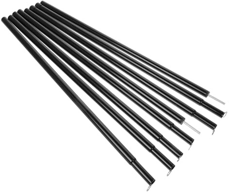 ABOOFAN Black Tent Support Pole Camping Rod Replacement with Material for Canopy Awning Tent Stability Lightweight Compact Multi-use Outdoor Frame Accessory