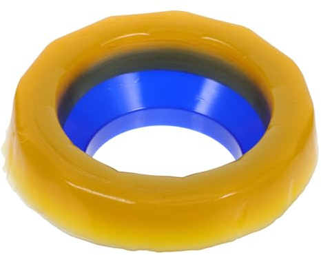 HOMOCONO Toilettenflansch Polymer Dichtung mit Flansch Robuster Gelber Dichtungsring für Wc Geeignet für Spültoiletten und Abflussrohre