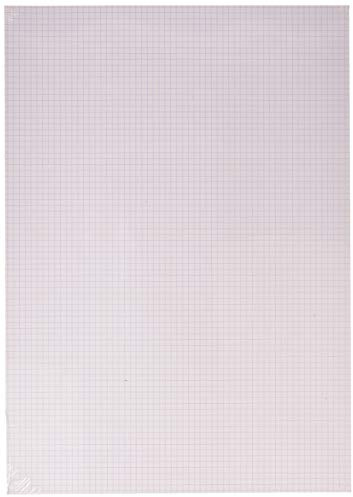 Clairefontaine 975186C Confezione Bristol - 20 Fogli di carta Bristol a Quadretti Piccoli Bianca extra liscia - A3 29,7x42 cm 205g - Ideale per il Disegno tecnico a penna e il Modellismo