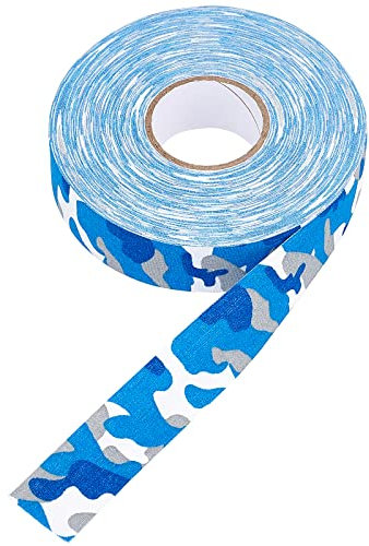 GORGECRAFT 1 Styles 27 Yards Hockey Stick Tape Camo Grip Tape Eishockey StickTape Badminton Griffband Selbstklebendes Klebeband Für Hockey Squash Schläger Fahrrad Griff Lenkerband Abdeckung(Blau)