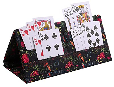 SeptCity Card Holders for Playing Cards, Love Style Hands Free Folding Playing Card Holder for Bingo Canasta 5 Crowns Poker UNO Family Game Night Accessory for Adult