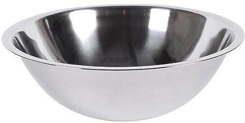 Argon Tableware 5.5L Mixing Bowl - 34cm Polished Metal Dishwasher Safe Large Nesting Bowl Durable Stainless Steel Mixing Dish for Baking, Cooking & Food Prep