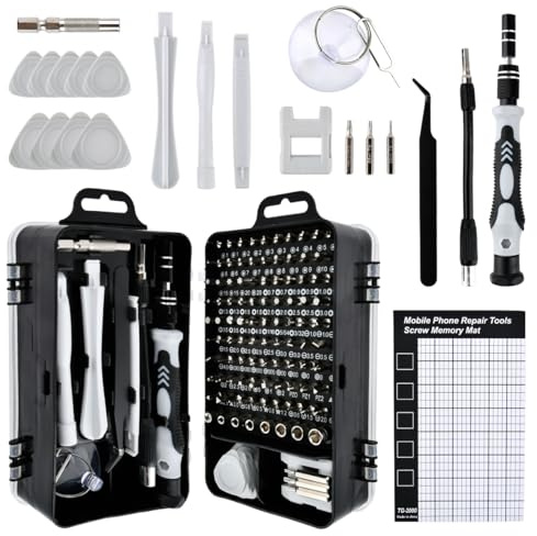 BATINO 122 in 1 Set Cacciaviti Precisione Magnetici Professionali, Kit Cacciavite di Riparazione Portatile Cacciavite Multifunzione per Orologiaio PC Cellulare Elettronica