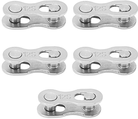 Maillon de Chaîne de Vélo, Maillon à Dégagement Rapide, Maillon Manquant, Petit Maillon Rapide de Vélo Portable 5 Paires pour Remplacement/réparation de Vélo (12 Vitesses)