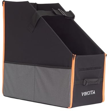 Keeper Box 2.0 - Caja plegable para bicicleta, solución de almacenamiento de bicicletas, apta para bicicleta, mantén la bicicleta vertical en el maletero del coche para ahorrar espacio (negro con