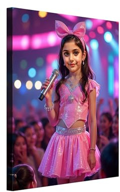 TAILORED CANVASES Personalized Portrait - Canvas Print with your Photo - Personalize Canvas Pictures - Custom Picture - Pop Performance Women Customized Portrait Canvas (Style and Size Varies)