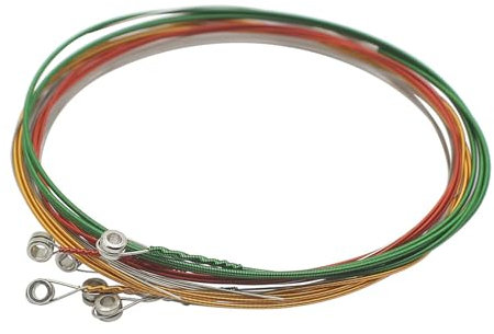 YUPEIUKLI Pack of 6 Electric Guitar String Set Colorful Strings Beginner Guitar Strings Concert Guitar Strings for Beginner