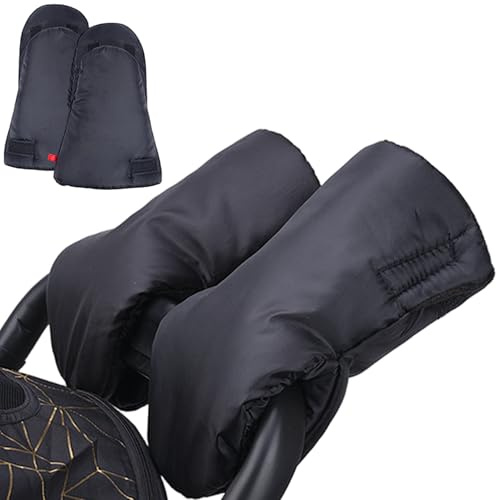1 par barnvagnshandskar varm fleece barnvagn handmuff vattentät vindtät barnvagn vantar tvättbar barnvagn handvärmare för barnvagn cyklar handskar, muff, vantar, för