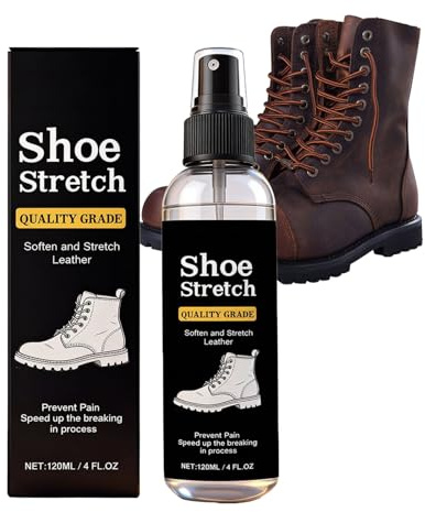 Generisk skostretch spray – läderstretch | professionell skostretch spray för läder och stövlar, 1 del, lättnad stretching underhållsvätska för män och kvinnor, klar
