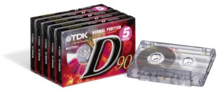 TDK – Lot de 5 Cassettes Audio 90 Min
