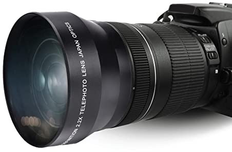 Tangxi Teleobjetivo Cámara Zoom Lentes,Fotografía Lente 67mm 2.2X Teleconvertidor Universal Teleobjetivo Lente DSLR Cámaras Accesorio para Minolta DSLR Cámaras