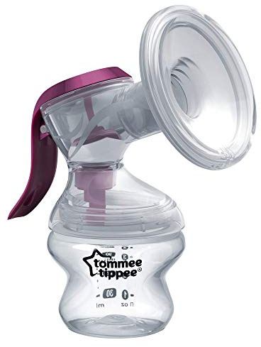 Tommee Tippee Tire-lait manuel Made for Me | Bonnet en silicone doux et rembourré | Réduit la fatigue des mains Transparent