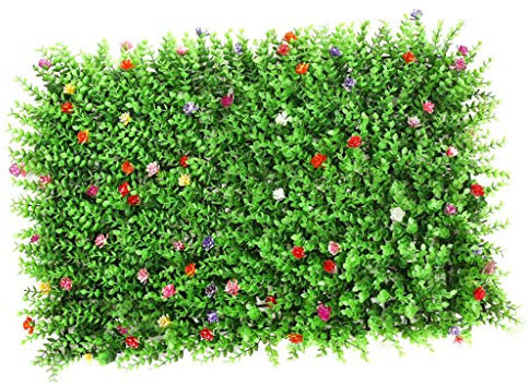 Baoblaze Erba Artificiale Artificiale del Tappeto Erboso Sintetico del Prato Inglese per 'Animale Domestico 'Interno, Eucalyptus Prato con Fiore