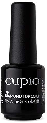 Cupio Diamond Top Coat No Wipe Top Coat Überlack UV LED Gellack Gel Nagellack Gel Polish 15 ml