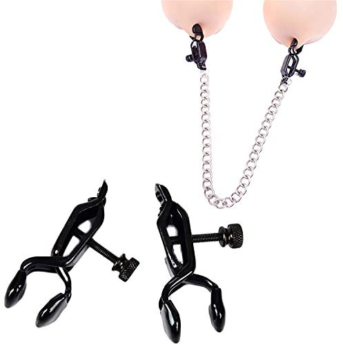 Morsetti per capezzoli, design ampio, per esperti, colore nero