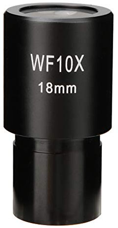 WF10X-Okular, 18 mm Weitwinkel-Okular für biologische Mikroskope, 23,2 mm/0,9 Zoll universelle optische Linsen mit Skala für biologische Industriemikroskope