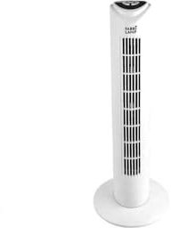 FABRILAMP Ventilador De Torre Tuka Blanco 3 Vel 50w C/remoto Oscilante Temporizador 80x25x25 Cm
