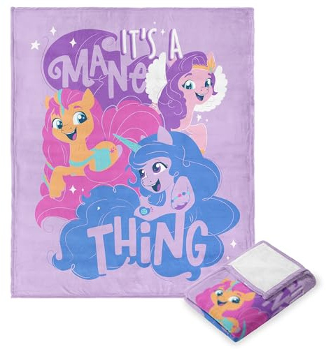 Northwest Hasbro My Little Pony, Mane Thing, Silk Touch Throw Blanket, 40 x 50 Inches