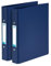 Elba 2 x Ringbuch DIN A5 Ring-Ordner mit 2-Ring-Mechanik, Kunststoff, 205 x 235 x 3 mm, blau